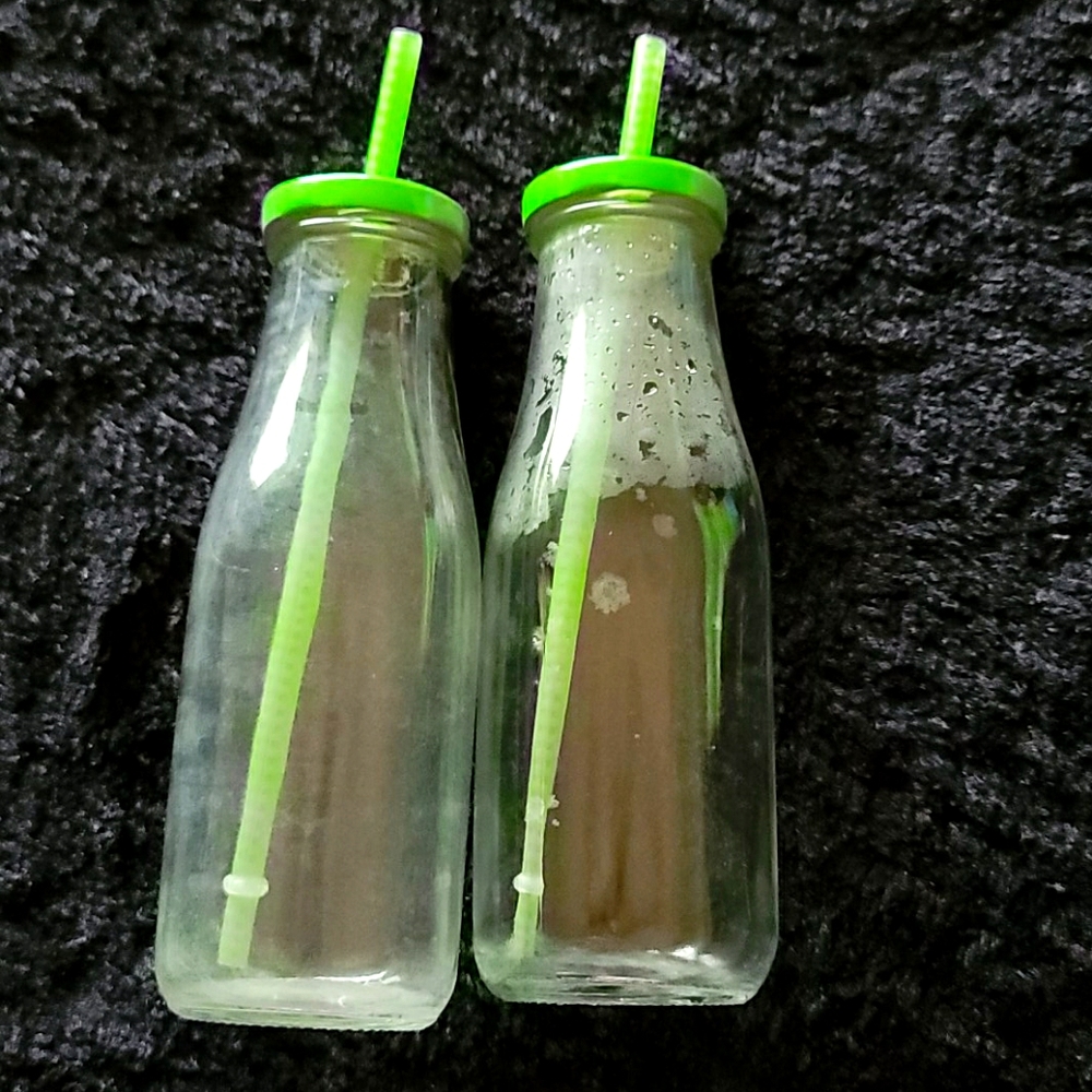 2 piece milk bottles